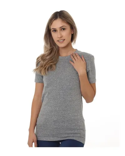 Bayside 5810 Women's USA-Made Triblend T-Shirt — blank t-shirt, front view
