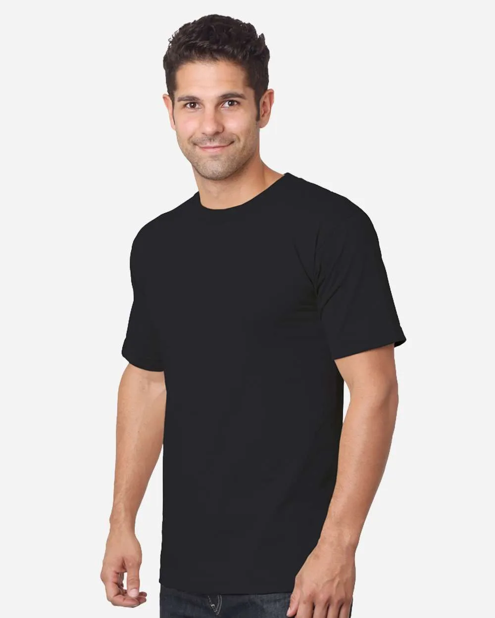 Bayside 5910 Unisex USA-Made Heavyweight Ring-spun T-Shirt — blank t-shirt, front view
