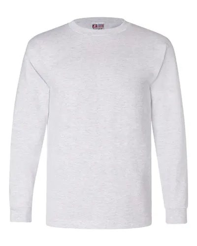 Bayside 6100 Unisex USA-Made Long Sleeve T-Shirt — blank long sleeve tee, front view