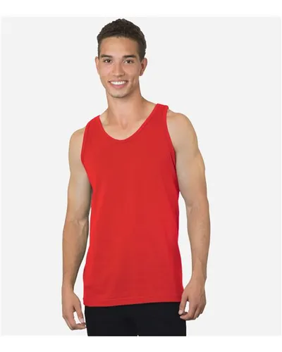 Bayside 6500 Men's USA-Made Tank Top — blank tank top, front view