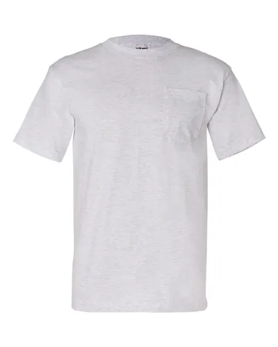 Bayside 7100 Unisex USA-Made Pocket T-Shirt — blank t-shirt, front view