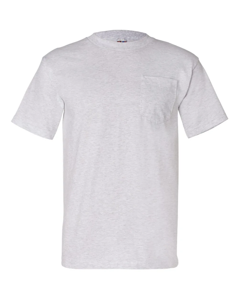 Bayside 7100 Unisex USA-Made Pocket T-Shirt — blank t-shirt, front view