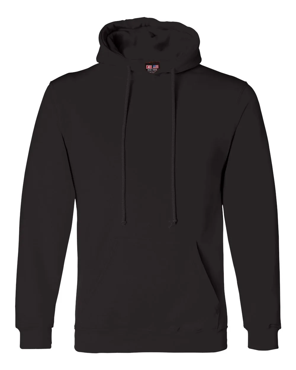 Bayside 960 Unisex USA-Made Hooded Sweatshirt — blank hooded sweatshirt, front view