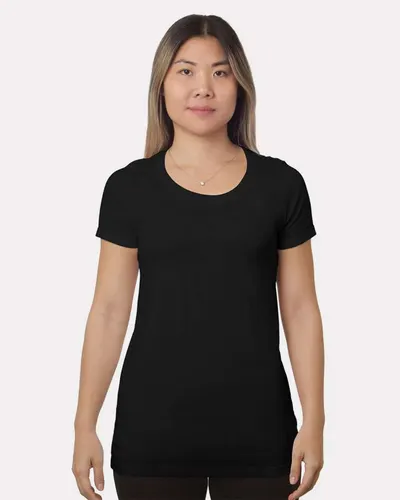 Bayside 9625 Women's Fine Jersey T-Shirt — blank t-shirt, front view