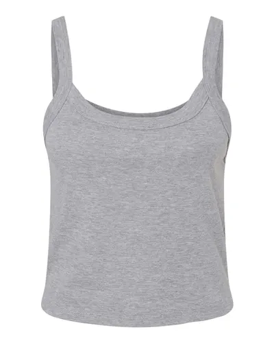 BELLA + CANVAS 1012 Women's Micro Rib Spaghetti Strap Tank — blank tank top, front view