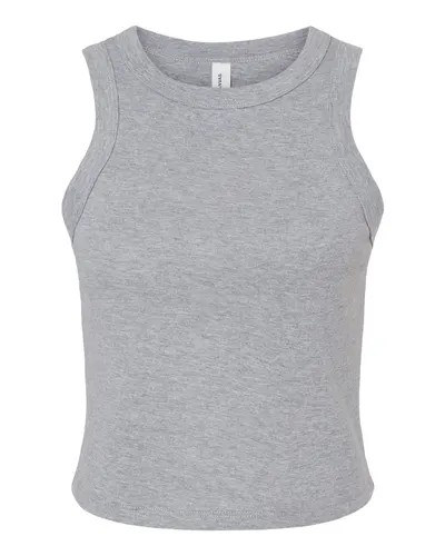 BELLA + CANVAS 1019 Women's Micro Rib Racer Tank — blank tank top, front view