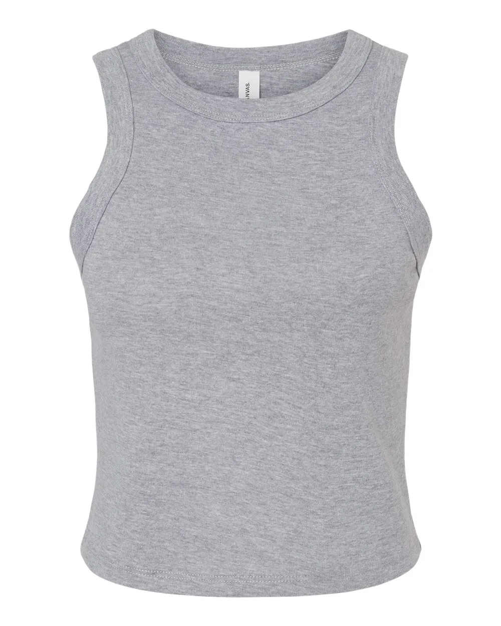 BELLA + CANVAS 1019 Women's Micro Rib Racer Tank — blank tank top, front view
