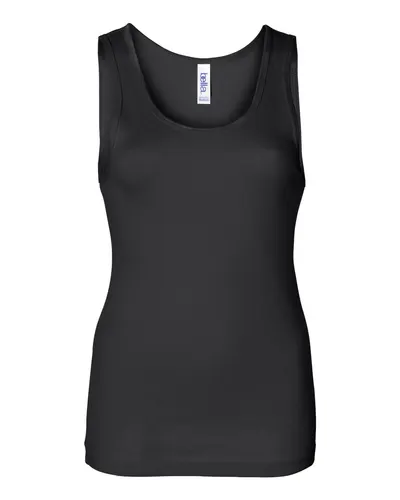 BELLA + CANVAS 1080 Women's Baby Rib Tank — blank tank top, front view