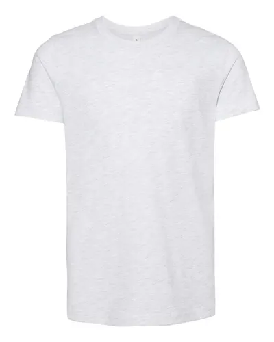 BELLA + CANVAS 3001Y Youth Jersey Tee — blank t-shirt, front view