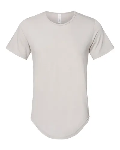 BELLA + CANVAS 3003 Men's Jersey Curved Hem Tee — blank t-shirt, front view