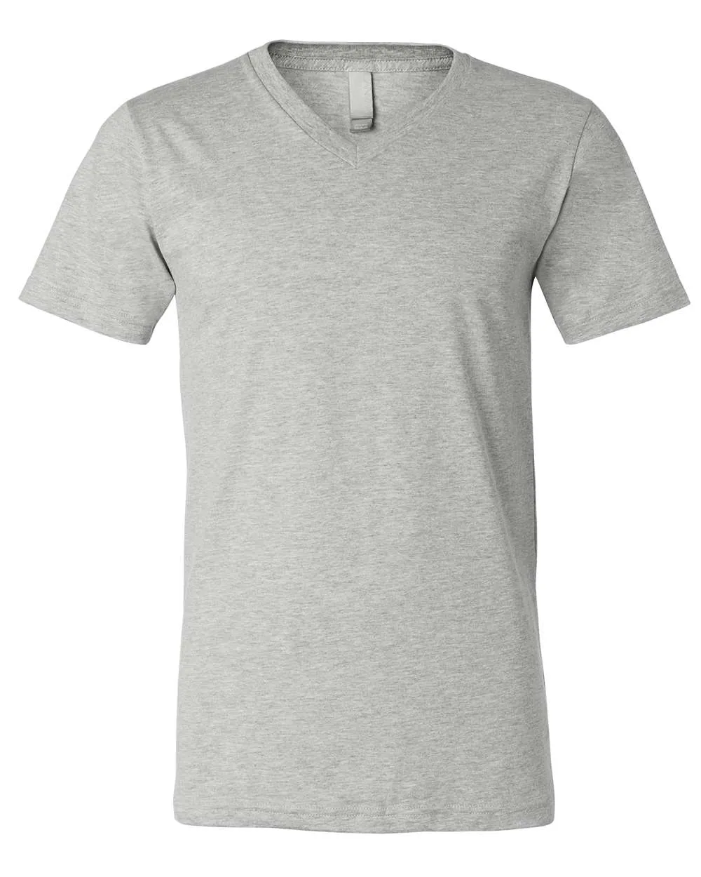 BELLA + CANVAS 3005CVC Unisex Heather CVC V-Neck Tee — blank t-shirt, front view