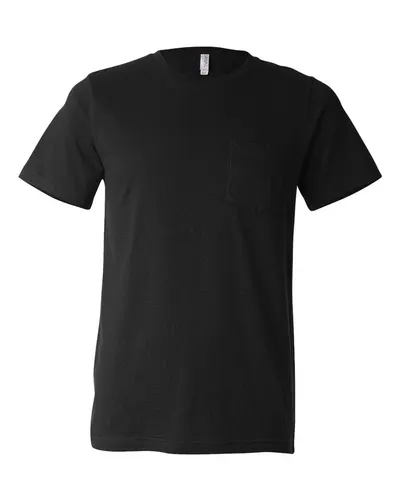 BELLA + CANVAS 3021 Men's Jersey Pocket Tee — blank t-shirt, front view
