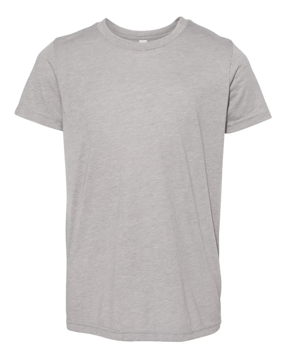 BELLA + CANVAS 3413Y Youth Triblend Tee — blank t-shirt, front view