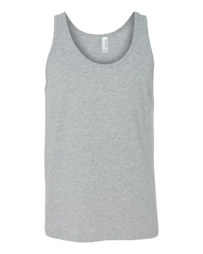 BELLA + CANVAS 3480CVC Unisex Heather CVC Tank — blank tank top, front view