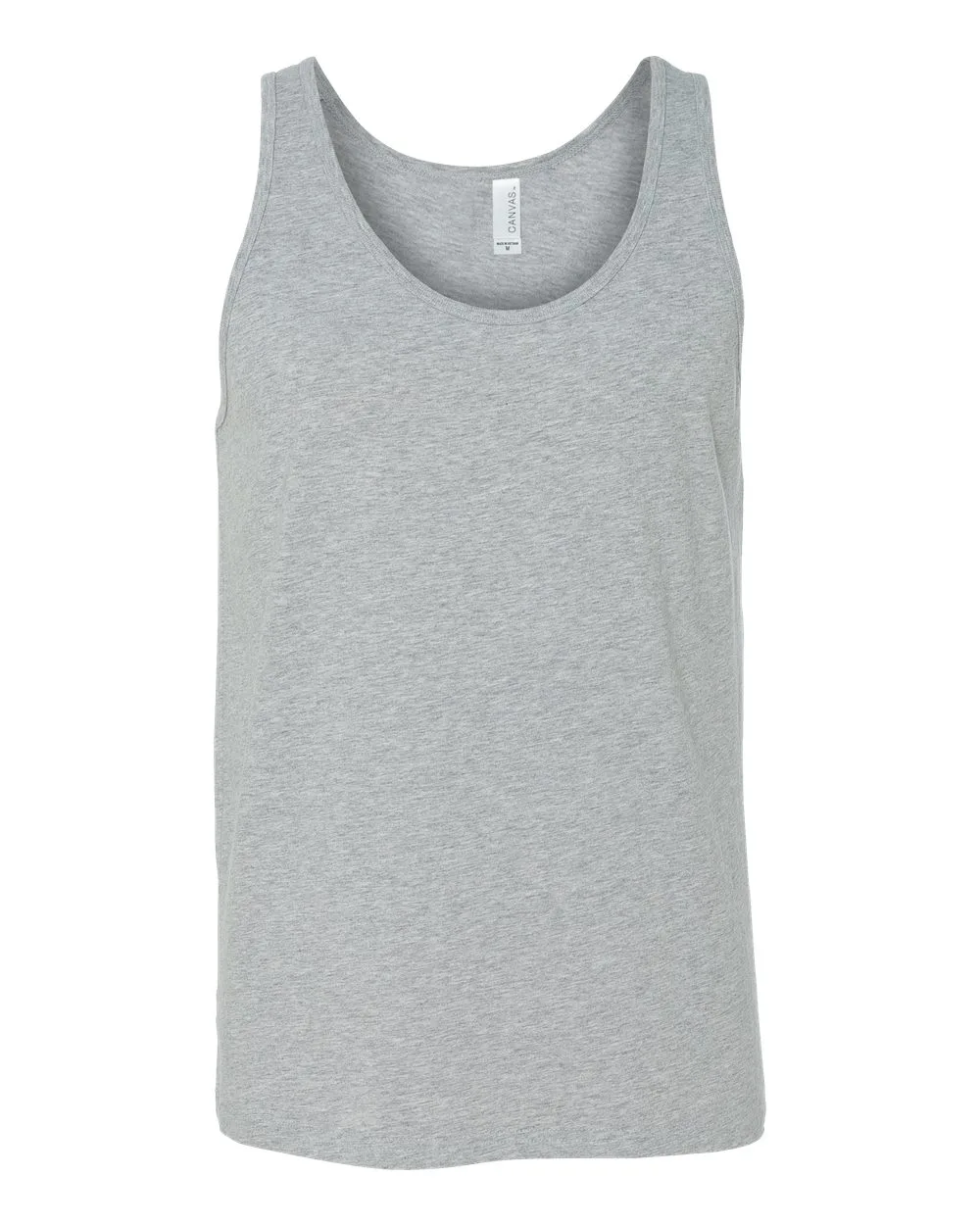 BELLA + CANVAS 3480CVC Unisex Heather CVC Tank — blank tank top, front view