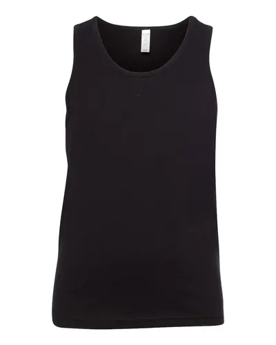 BELLA + CANVAS 3480Y Youth Jersey Tank — blank tank top, front view