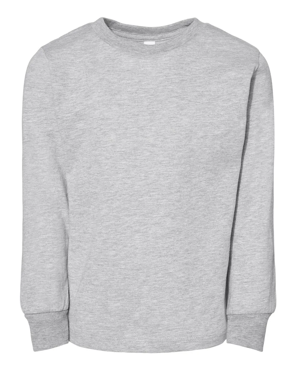 BELLA + CANVAS 3501T Toddler Jersey Long Sleeve Tee — blank long sleeve tee, front view
