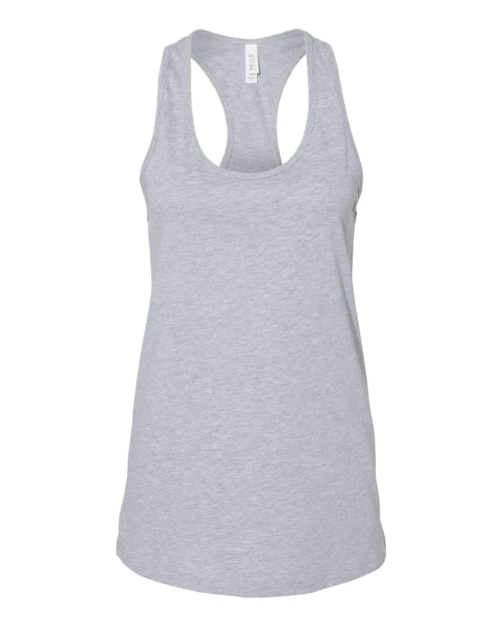 BELLA + CANVAS 6008 Women's Jersey Racerback Tank — blank tank top, front view