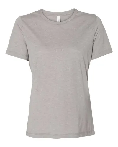 BELLA + CANVAS 6413 Women’s Relaxed Fit Triblend Tee — blank t-shirt, front view