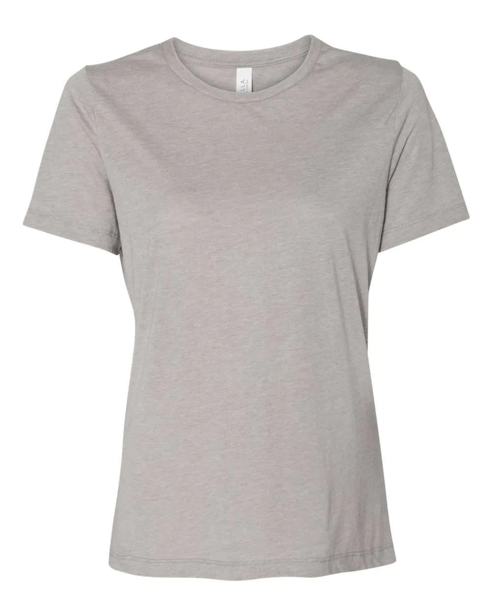 BELLA + CANVAS 6413 Women’s Relaxed Fit Triblend Tee — blank t-shirt, front view