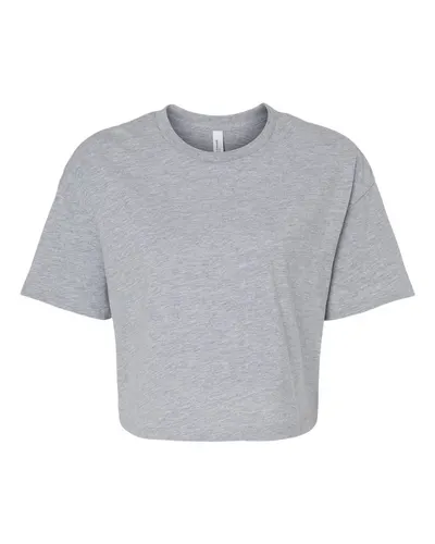 BELLA + CANVAS 6482 Women's Jersey Crop Tee — blank t-shirt, front view