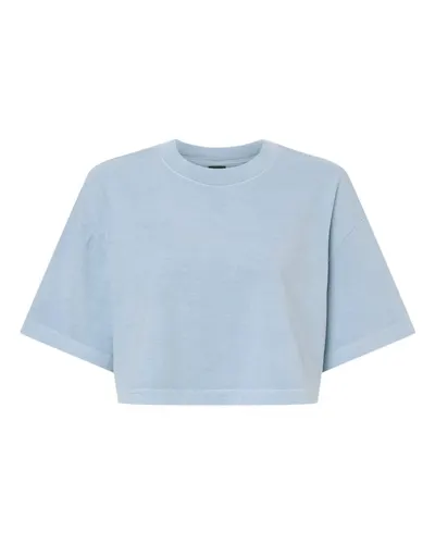 BELLA + CANVAS 6882GD Women's Garment-Dyed Cropped Tee — blank t-shirt, front view