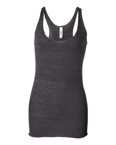 BELLA + CANVAS 8430 Women's Triblend Racerback Tank — blank tank top, front view