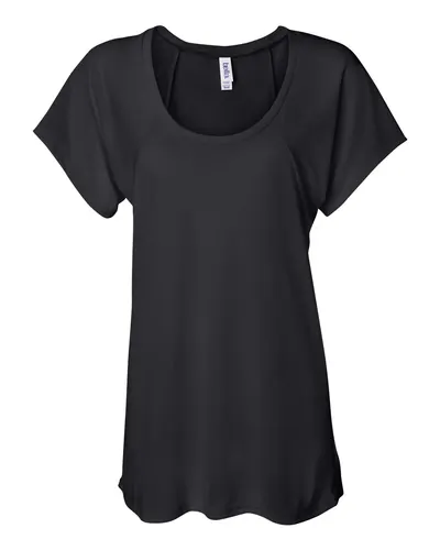 BELLA + CANVAS 8801 Women’s Flowy Raglan Tee — blank t-shirt, front view