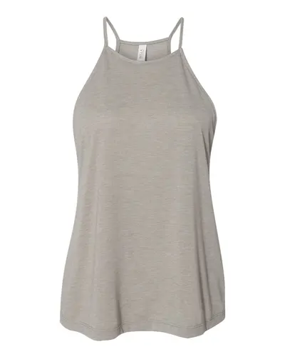 BELLA + CANVAS 8809 Women's Flowy High-Neck Tank — blank tank top, front view