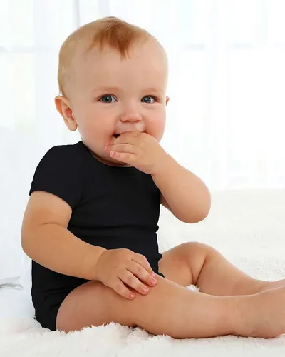 Boxercraft BK01 Infant Baby Essential Bodysuit — blank garment, front view