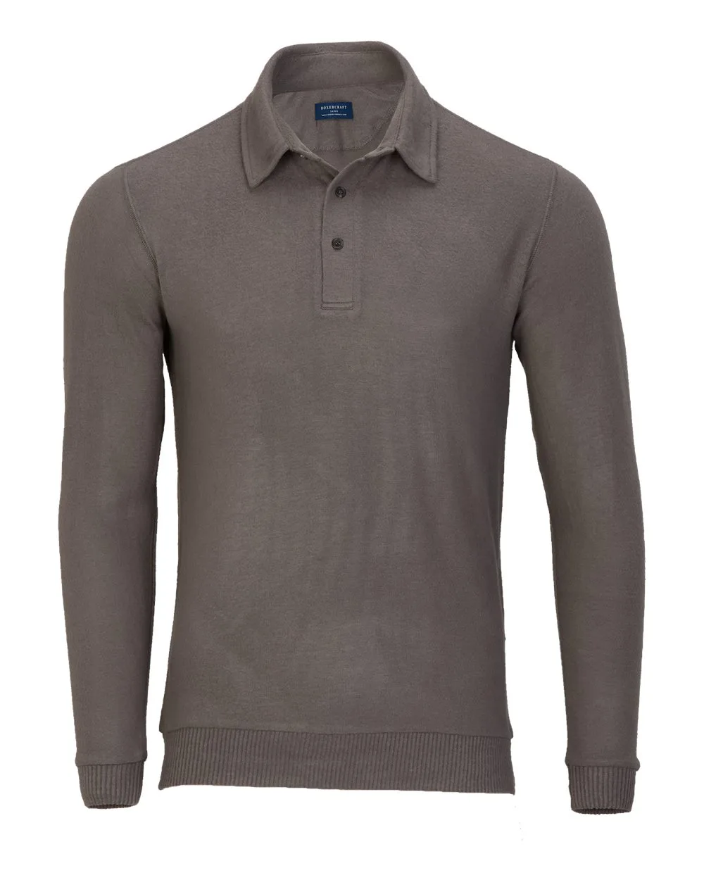 Boxercraft BM1101 Men's Cuddle Sweater Polo — blank polo, front view
