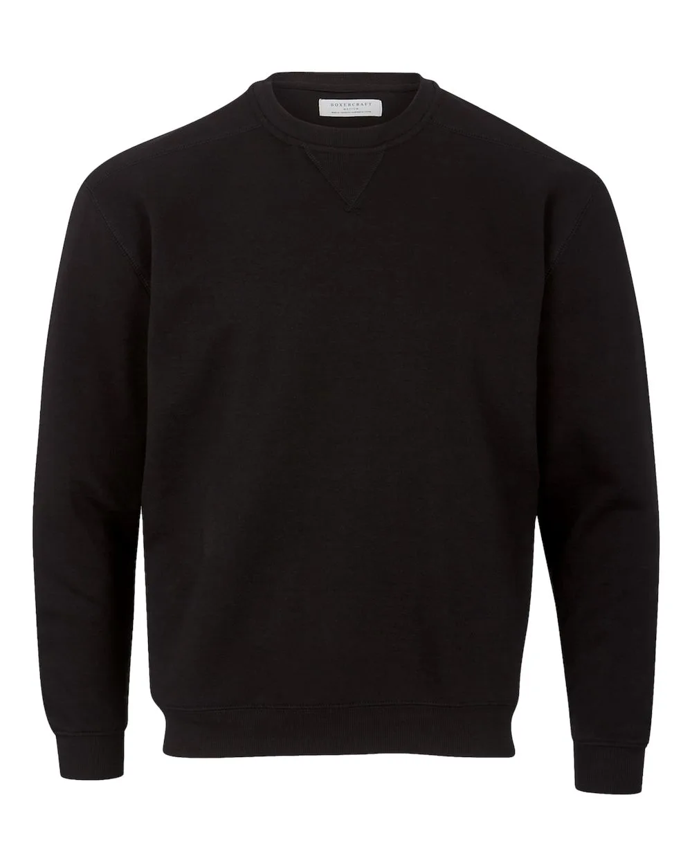 Boxercraft BM5101 Men's Fleece Crewneck Sweatshirt — blank crewneck sweatshirt, front view