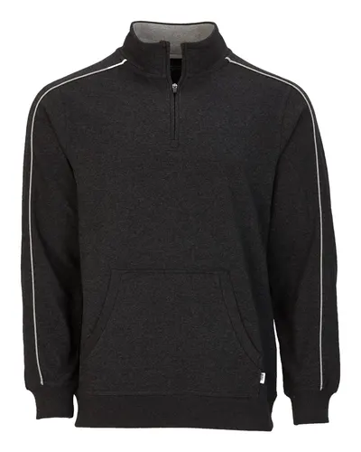 Boxercraft BM5204 Men's French Terry Quarter-Zip Pullover — blank garment, front view