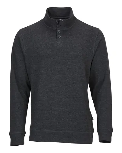 Boxercraft BM5209 Men's French Terry Button Pullover — blank garment, front view