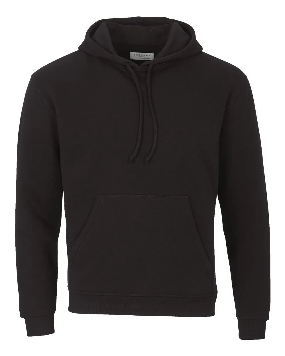 Boxercraft BM5302 Unisex Fleece Hooded Sweatshirt — blank hooded sweatshirt, front view