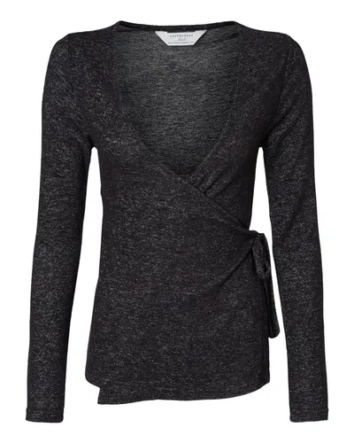 Boxercraft BW1301 Women's Cuddle Wrap Top — blank garment, front view