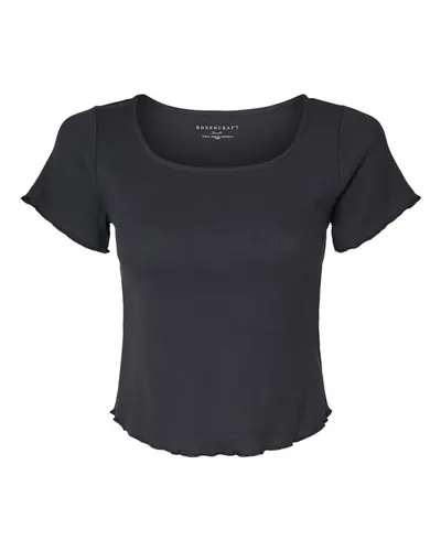 Boxercraft BW2403 Women's Baby Rib T-Shirt — blank t-shirt, front view