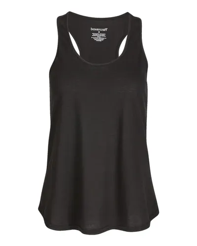 Boxercraft BW2502 Women's Essential Racerback Tank Top — blank tank top, front view