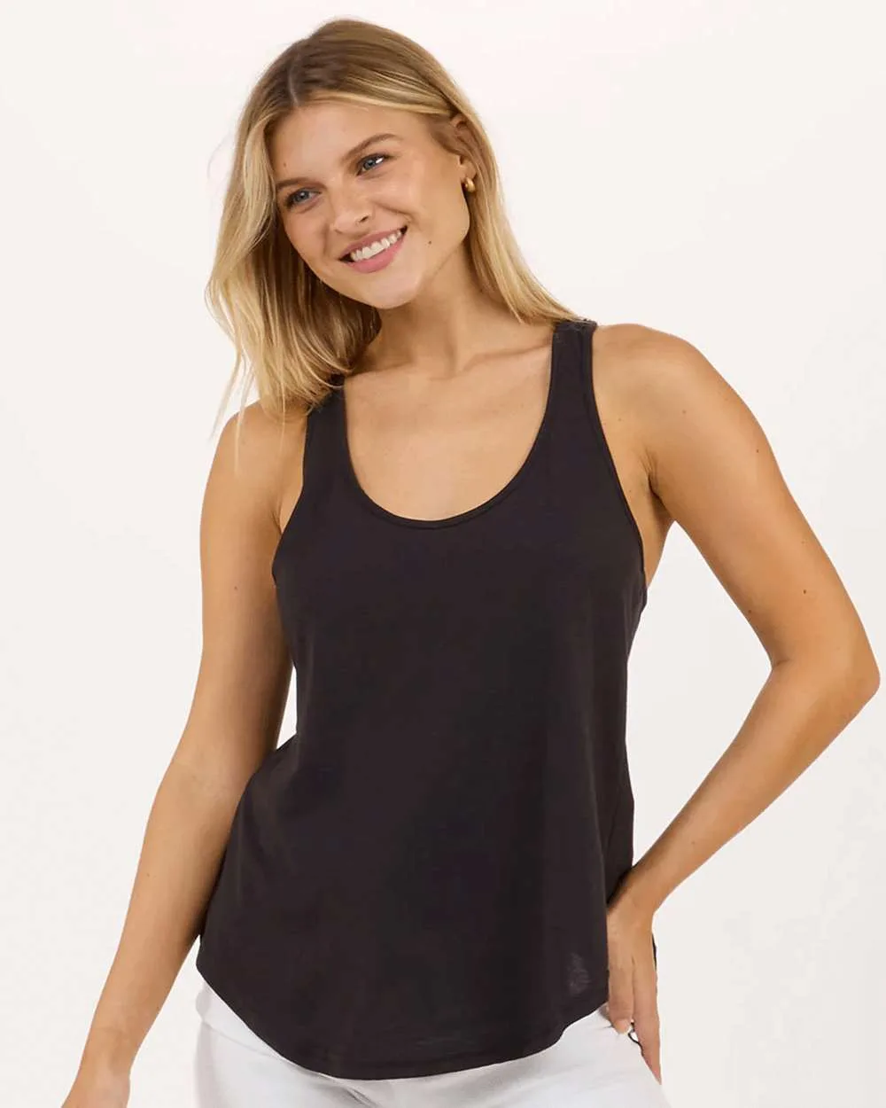 Boxercraft BW2505 Women's Twistback Tank Top — blank tank top, front view