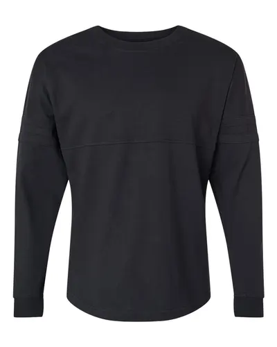 Boxercraft BW3514 Women's Pom Pom Long Sleeve Jersey T-Shirt — blank long sleeve tee, front view
