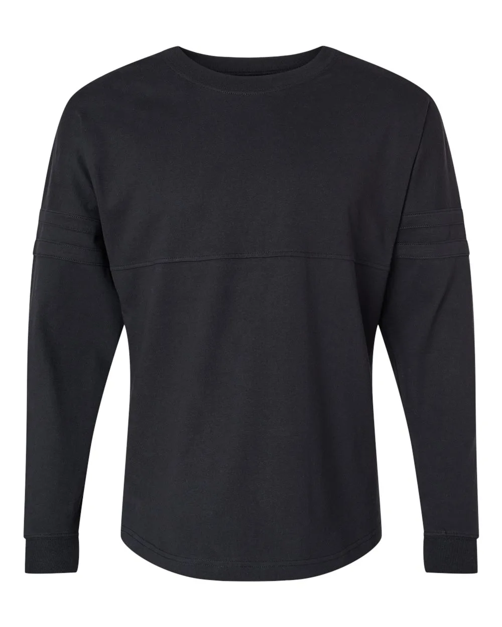 Boxercraft BW3514 Women's Pom Pom Long Sleeve Jersey T-Shirt — blank long sleeve tee, front view