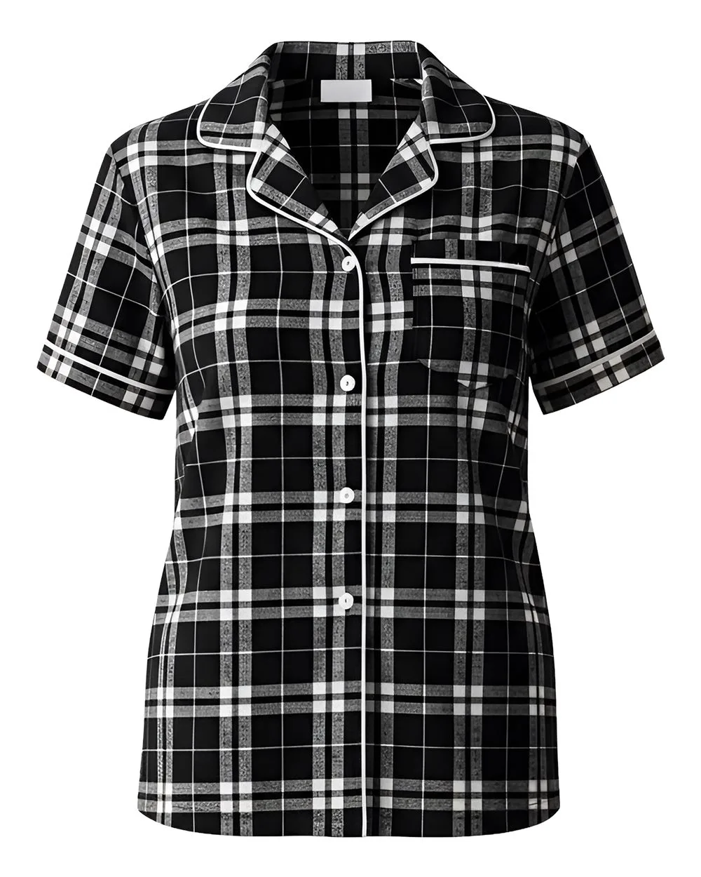 Boxercraft BW7101 Women's Boxy Flannel Shirt — blank garment, front view