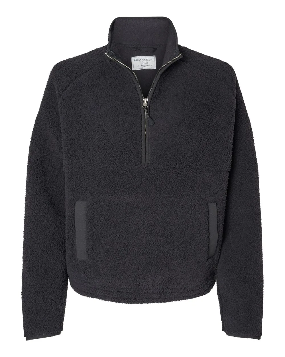 Boxercraft BW8501 Women's Everest Half-Zip Pullover — blank garment, front view