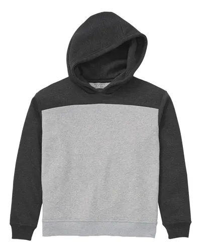 Boxercraft BY5404 Youth Colorblocked Hooded Sweatshirt — blank hooded sweatshirt, front view