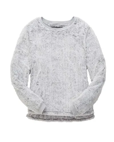 Boxercraft FZ03 Women's Fuzzy Crewneck Fleece — blank crewneck sweatshirt, front view