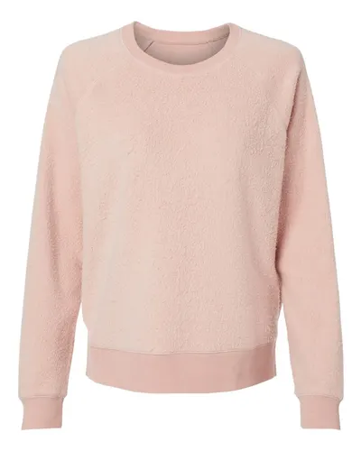 Boxercraft K01 Women's Fleece Out Crewneck Pullover — blank crewneck sweatshirt, front view