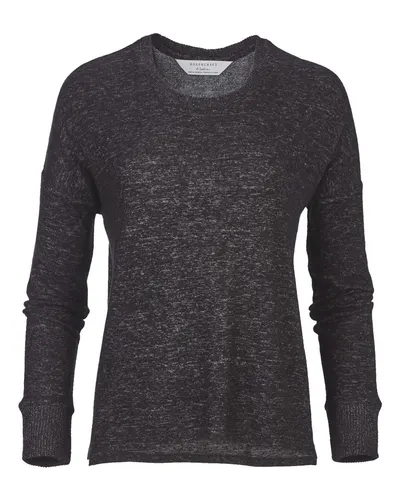 Boxercraft L06 Women's Cuddle Fleece Boxy Crewneck Pullover — blank crewneck sweatshirt, front view