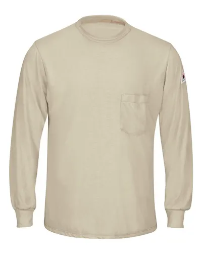 Bulwark SMT8 Men's Long Sleeve Lightweight T-Shirt — blank long sleeve tee, front view