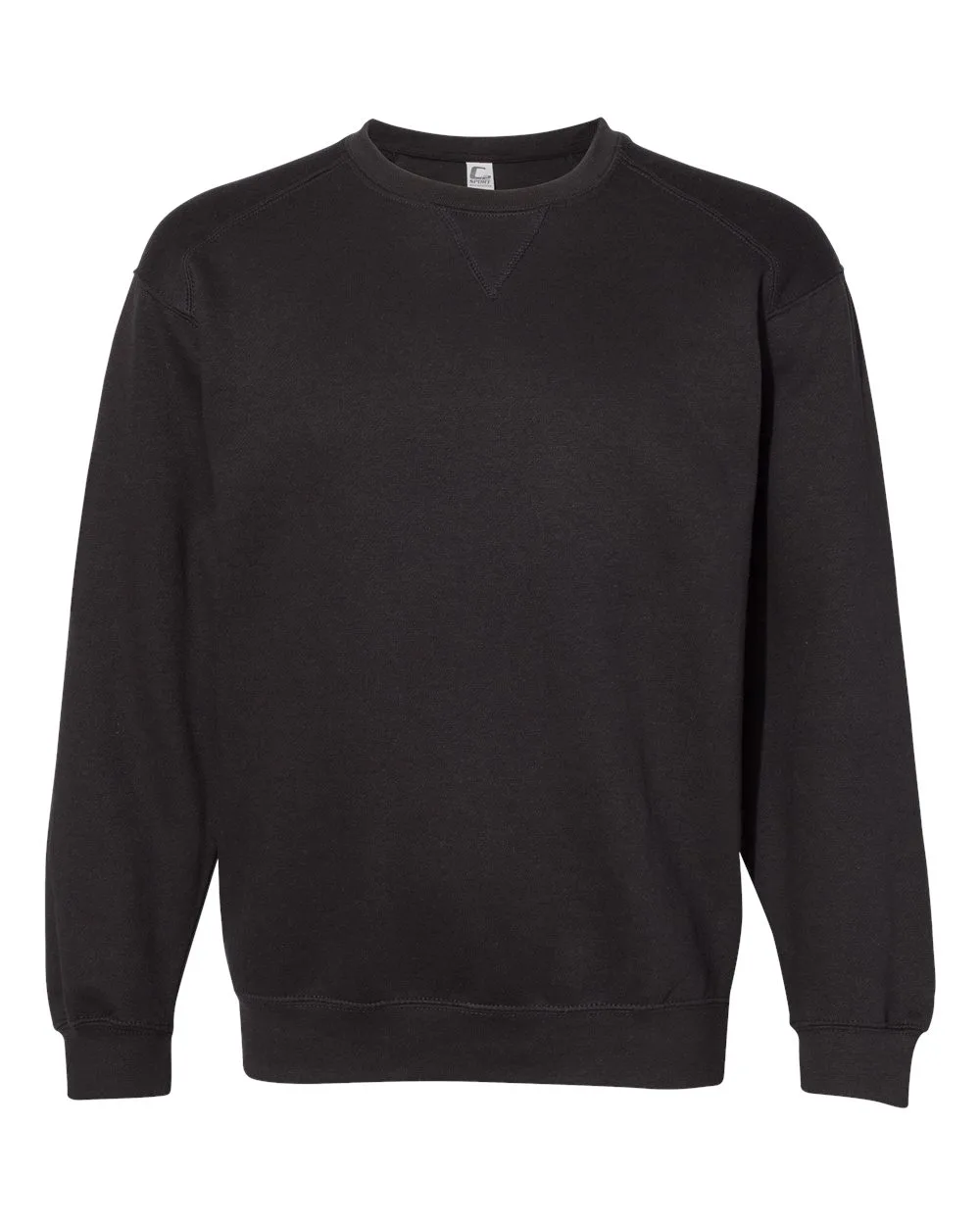 C2 Sport 5501 Men's Crewneck Sweatshirt — blank crewneck sweatshirt, front view