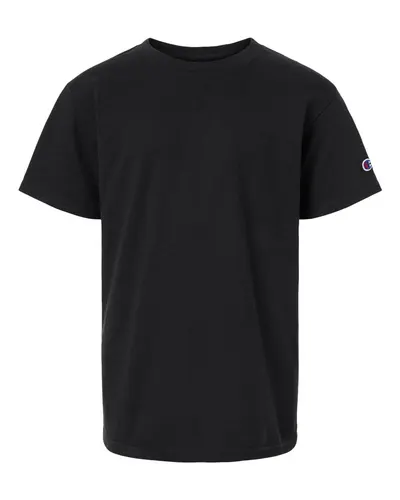 Champion CH1081 Youth Jersey T-Shirt — blank t-shirt, front view